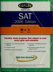 Kaplan Sat 2006 Edition Comprehensive Program Kaplan Inc
