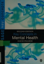 Key Concepts In Mental Health 2nd Ed Pilgrim David 1950