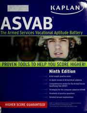 Asvab The Armed Services Vocational Aptitude Battery Ninth Edition Kaplan Publishing