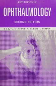 Key Topics In Ophthalmology 2nd Ed Robert H Taylor Et Al Taylor