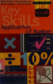 Key Skills Application Of Number For Levels 123 Parker Diane