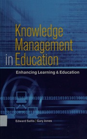 Knowledge Management In Education Enhancing Learning Education Sallis