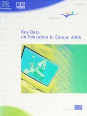Key Data On Education In Europe 2005 European Commission Eurydice Statistical Office Of The European Communities