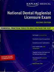 Kaplan National Dental Hygienist Licensure Exam 2 Edition Tomko