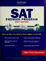Sat Premier Program Papcdr Edition Kaplan Inc