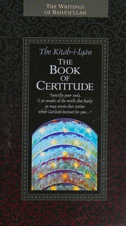 The Kitabiiqan The Book Of Certitude Bahaʼuʼllah