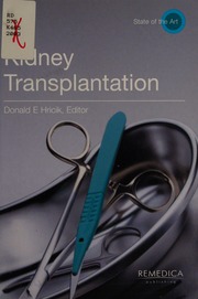 Kidney Transplantation Hricik Donald E