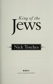 King Of The Jews Tosches Nick