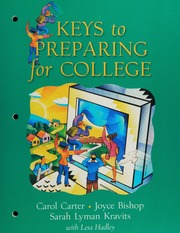 Keys To Preparing For College Carter Carol Bishop Joyce Joyce L