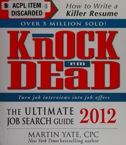 Knock Em Dead 2012 The Ultimate Job Search Guide Yate Martin John