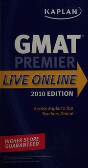 Kaplan Gmat 2010 Premier Program Cdr Edition Kaplan Publishing