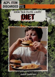 Know The Facts About Diet 1st Ed Anderson Judith