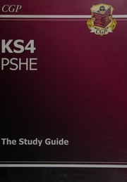 Key Stage Four Pshe The Study Guide Parsons Richard