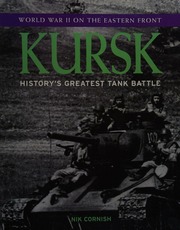 Kursk Historys Greatest Tank Battle Cornish Nik 1954