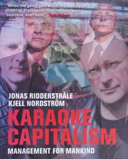 Karaoke Capitalism Management For Mankind Ill Edition Ridderstrale