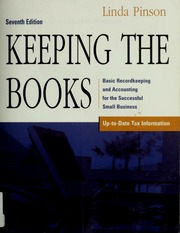 Keeping The Books 7th Ed Linda Pinson