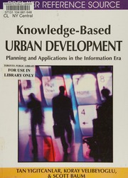 Knowledgebased Urban Development Planning And Applications In The Information Era Yigitcanlar