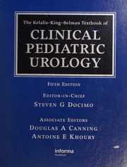 The Kelaliskingbelman Textbook Of Clinical Pediatric Urology 5th Ed Docimo