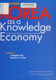 Korea As A Knowledge Economy Evolutionary Process And Lessons Learned So