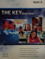 The Key Math 6 Student Study Guide 2012 Alberta Ed Rao Gautam Boothe