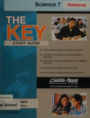 The Key Student Study Guide Science 7 2008 Ontario Ed Castle Rock Research Corp
