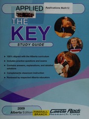The Key Student Study Guide Applied Mathematics 30 2009 Alberta Ed Stavne