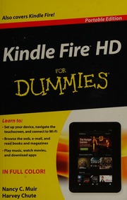 Kindle Fire Hd For Dummies Muir Nancy 1954 Chute Harvey
