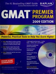 Gmat Premier Program Cdr Edition Kaplan Test Prep And Admissions