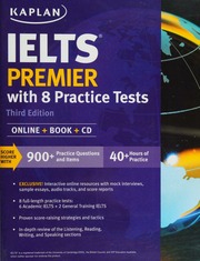 Kaplan Ielts Premier With 8 Practice Tests Unknown