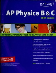 Ap Physics B C 2007 Edition Brazell Bruce 1961 Kaplan Inc
