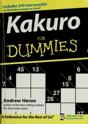 Kakuro For Dummies Heron Andrew