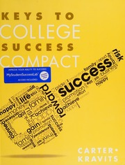 Keys To College Success Compact Carter Carol
