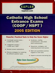 Catholic High School Entrance Exams Coophspt Kaplan Test Prep And Admissions