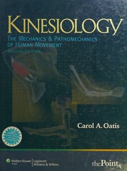 Kinesiology The Mechanics And Pathomechanics Of Human Movement 2 Edition Oatis