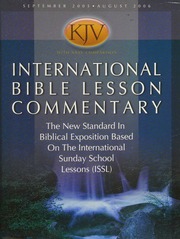 Kjv With Nrsv Comparison International Bible Lesson Commentary The New Standard In Biblical Exposition Based On The International Sunday School Lessons Issl International Sunday School Lessons Cook Communications Ministries