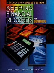 Keeping Financial Records For Business 9 Edition Schultheis Robert A