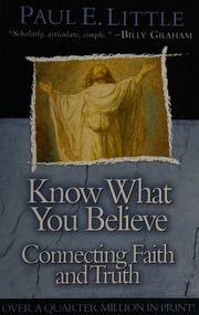 Know What You Believe Exp Upd Edition Little Paul E Little Marie