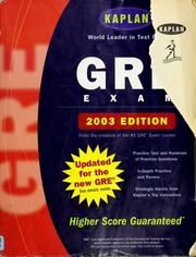 Kaplan Gre Exam 2003 Stanley H Kaplan Educational Center New York