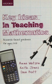 Key Ideas In Teaching Mathematics Researchbased Guidance For Ages 919 Watson