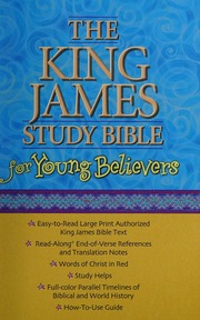 The King James Study Bible For Young Believers Thomas Nelson Publishers