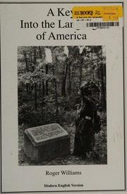 A Key Into The Language Of America Williams Roger 16041683