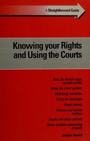 Knowing Your Rights And Using The Courts Howlett Amanda