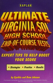 Kaplan Ultimate Virginia Sol High School Tests Expert Tips To Help Boost Your Score Cynthia Johnson