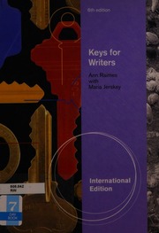 Keys For Writers 6th Ed Raimes Ann 1938 Jerskey Maria