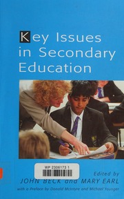 Key Issues In Secondary Education Introductory Readings Earl