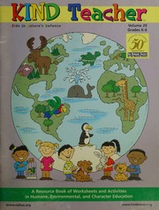 Kind Teacher Kids In Natures Defense Volume 29 Grades K6 A Resource Book Of Worksheets And Activities In Humane Environmental And Character Education The Humane Society Of The United States Unstated