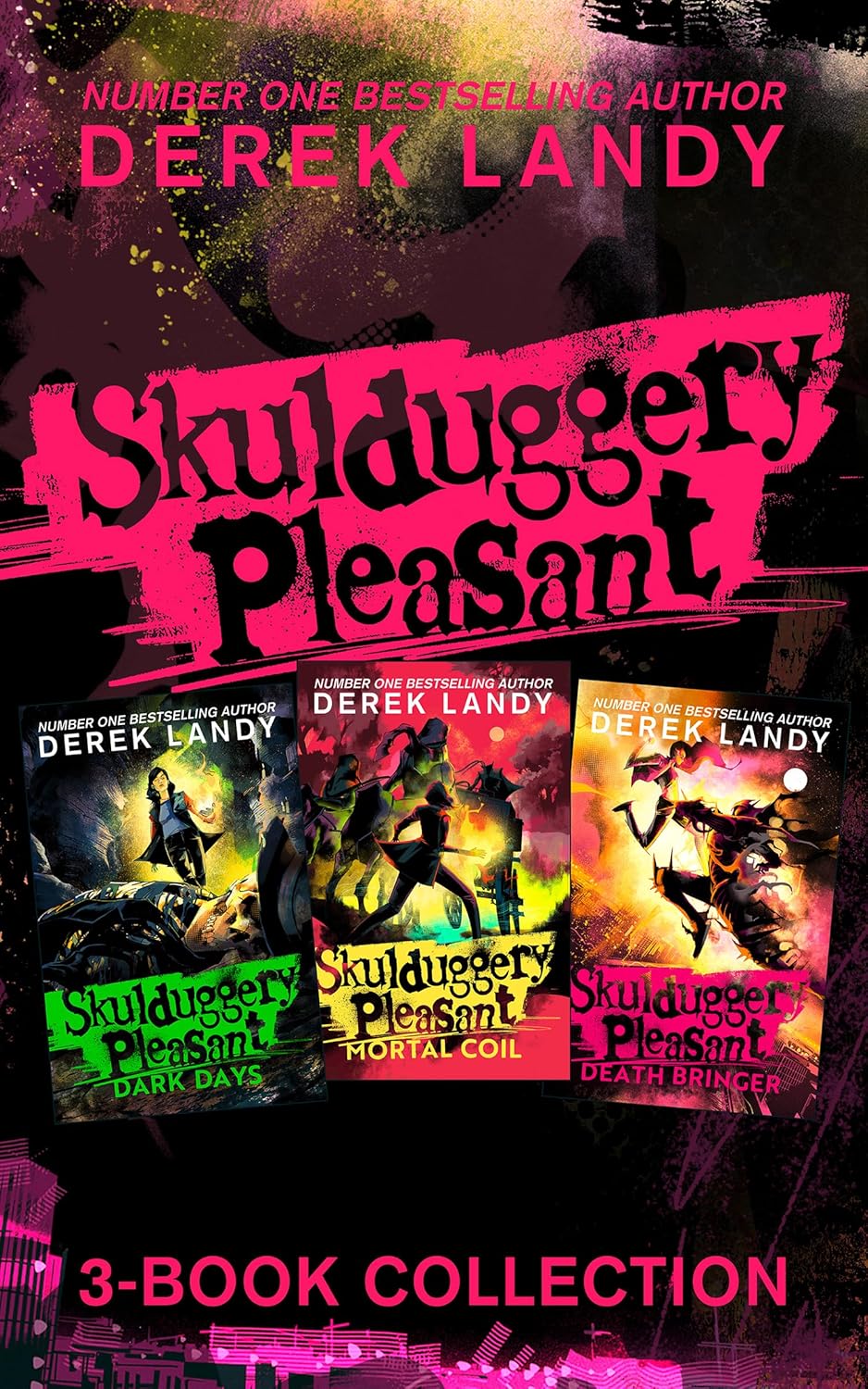 Skulduggery Pleasant Skulduggery Pleasant Books 4 6 The Death Bringer Trilogy Dark Days Mortal Coil Death Bringer Derek Landy