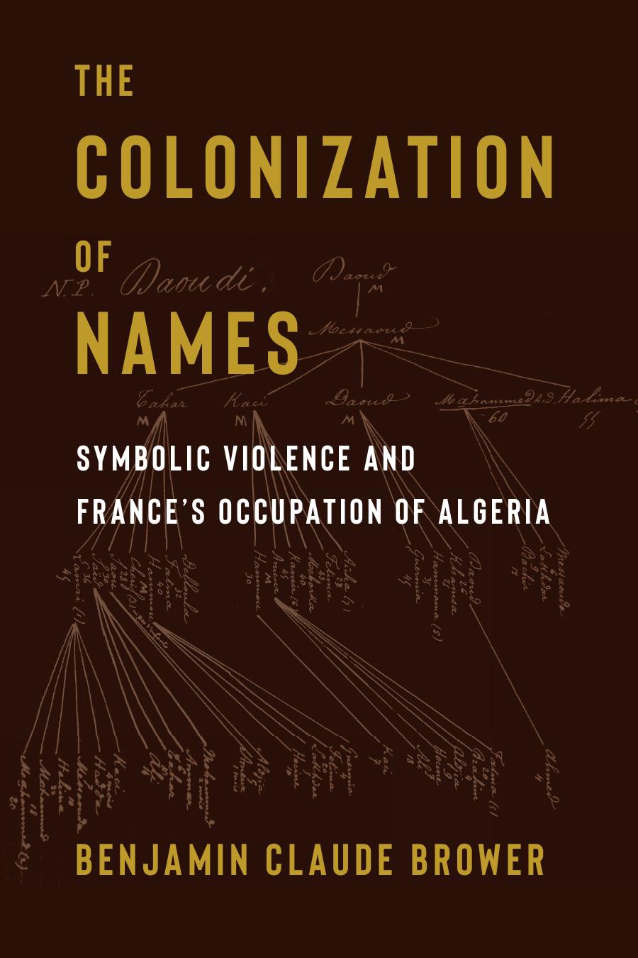 The Colonization Of Names Symbolic Violence And Frances Occupation Of Algeria Benjamin Claude Brower