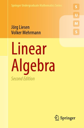 Linear Algebra 2nd Edition Jörg Liesen Volker Mehrmann