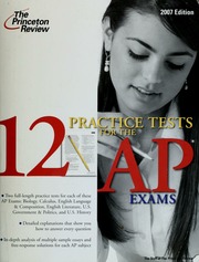 12 Practice Tests For The Ap Exams 2007 Ed Princeton Review Firm